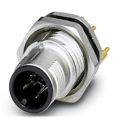 Phoenix Contact M12 Receptacle; SACC-DSI-MS-4CON-L180/12 SCOSH; Male; 4-Pin; A - Standard Key; Rear Mount; PCB